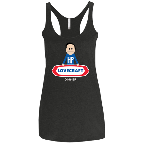 T-Shirts Vintage Black / X-Small HP LoveCraft Dinner Women's Triblend Racerback Tank
