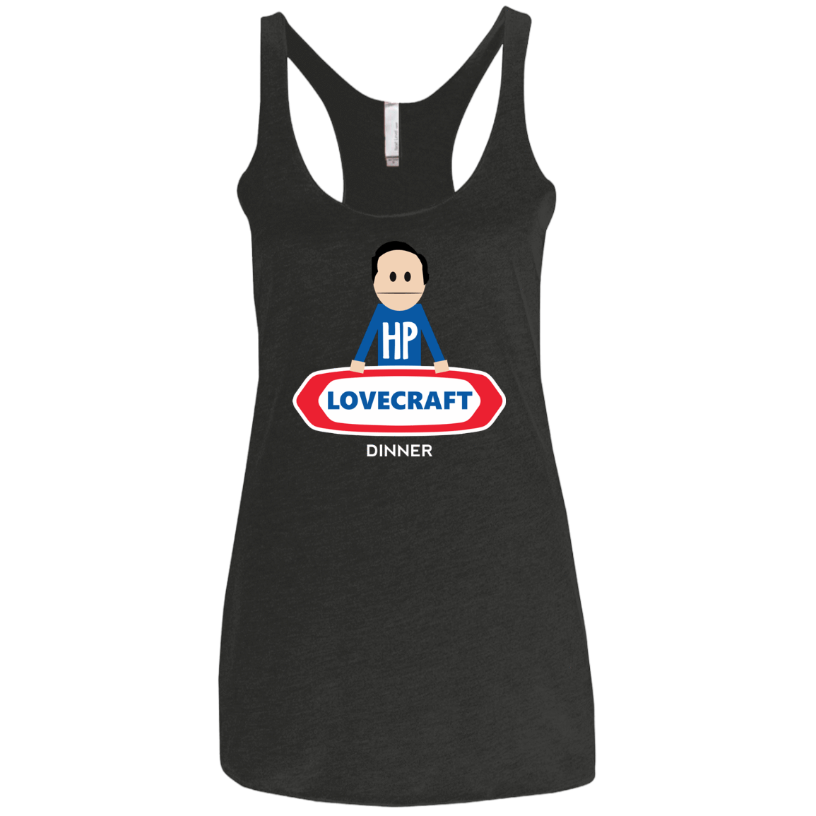T-Shirts Vintage Black / X-Small HP LoveCraft Dinner Women's Triblend Racerback Tank
