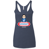 T-Shirts Vintage Navy / X-Small HP LoveCraft Dinner Women's Triblend Racerback Tank
