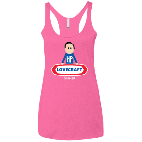 T-Shirts Vintage Pink / X-Small HP LoveCraft Dinner Women's Triblend Racerback Tank