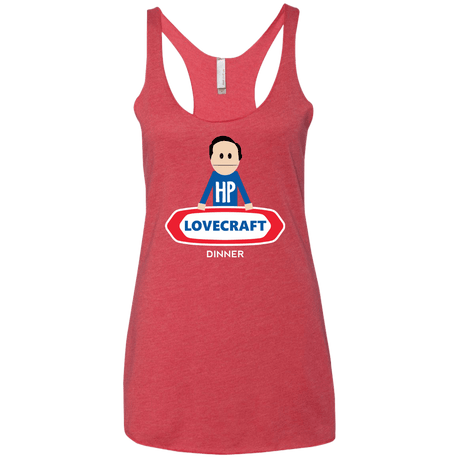 T-Shirts Vintage Red / X-Small HP LoveCraft Dinner Women's Triblend Racerback Tank