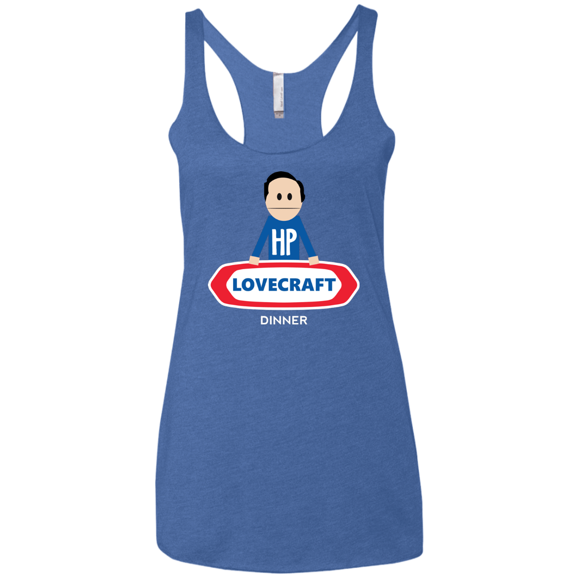 T-Shirts Vintage Royal / X-Small HP LoveCraft Dinner Women's Triblend Racerback Tank