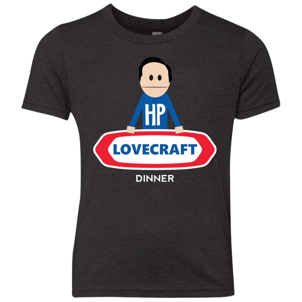 T-Shirts Vintage Black / YXS HP LoveCraft Dinner Youth Triblend T-Shirt