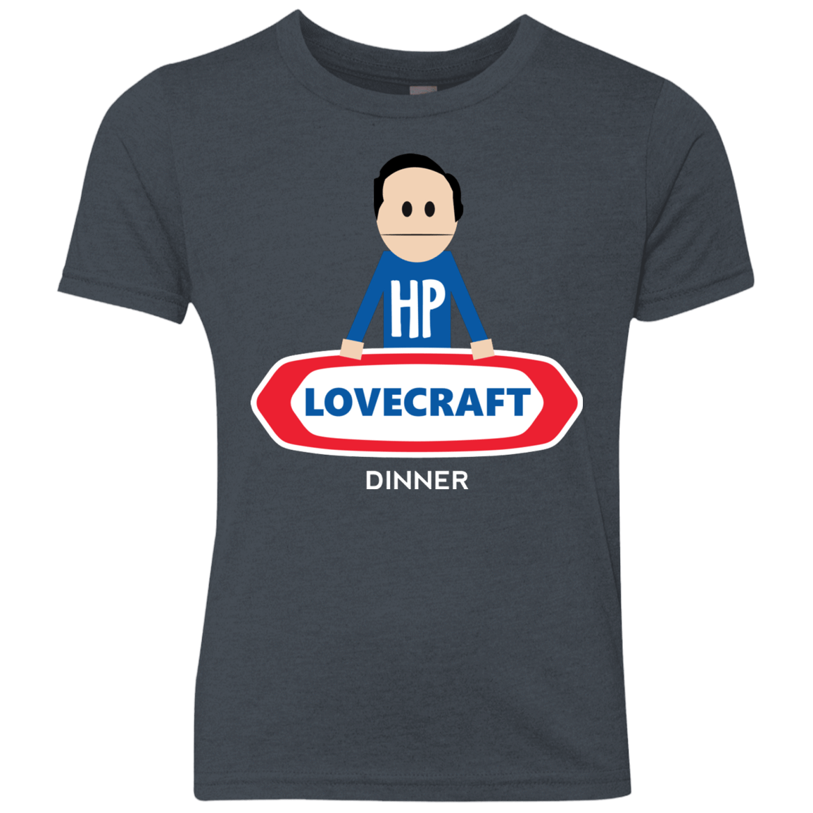 T-Shirts Vintage Navy / YXS HP LoveCraft Dinner Youth Triblend T-Shirt