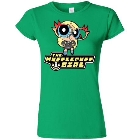 T-Shirts Irish Green / S Hufflepuff Girl Junior Slimmer-Fit T-Shirt