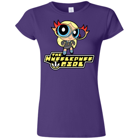 T-Shirts Purple / S Hufflepuff Girl Junior Slimmer-Fit T-Shirt