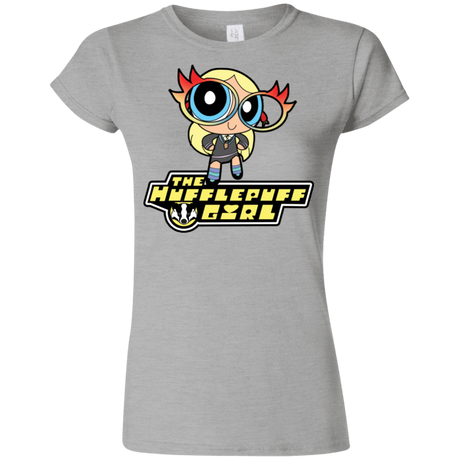 T-Shirts Sport Grey / S Hufflepuff Girl Junior Slimmer-Fit T-Shirt