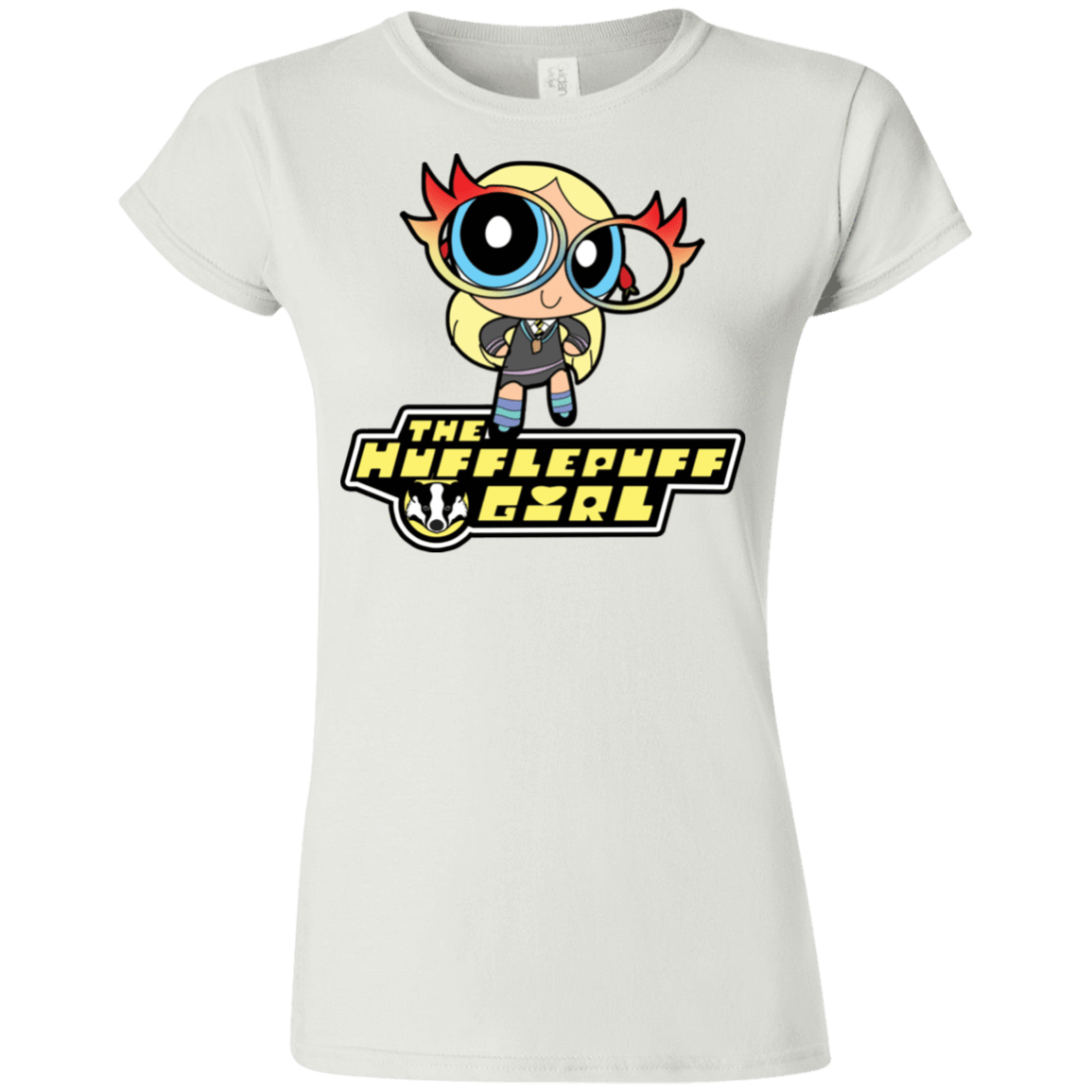 T-Shirts White / S Hufflepuff Girl Junior Slimmer-Fit T-Shirt