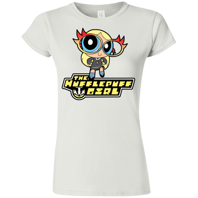 T-Shirts White / S Hufflepuff Girl Junior Slimmer-Fit T-Shirt