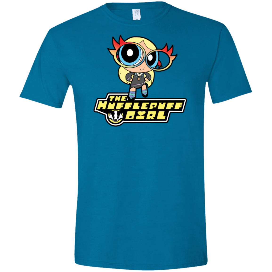 T-Shirts Antique Sapphire / S Hufflepuff Girl Men's Semi-Fitted Softstyle