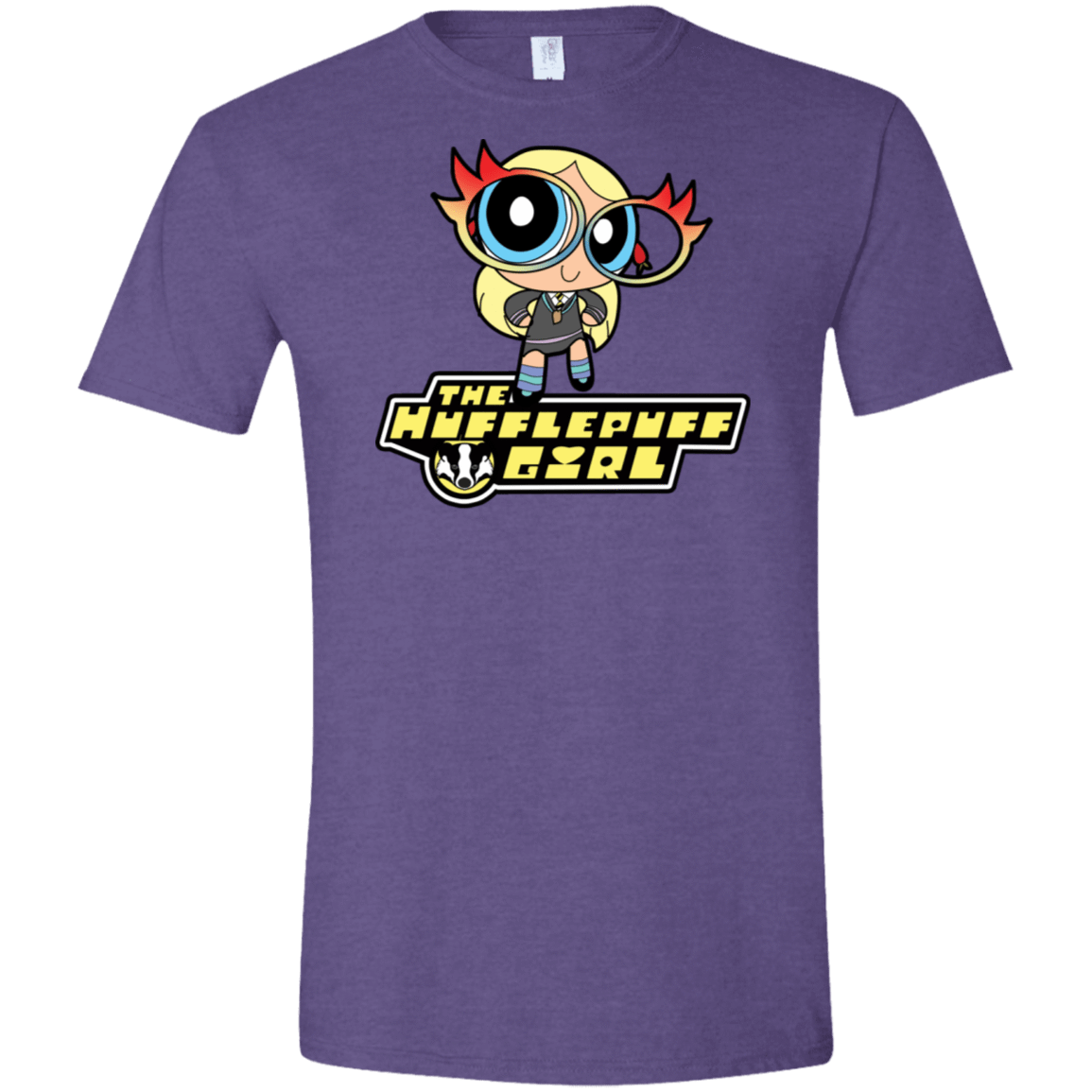 T-Shirts Heather Purple / S Hufflepuff Girl Men's Semi-Fitted Softstyle