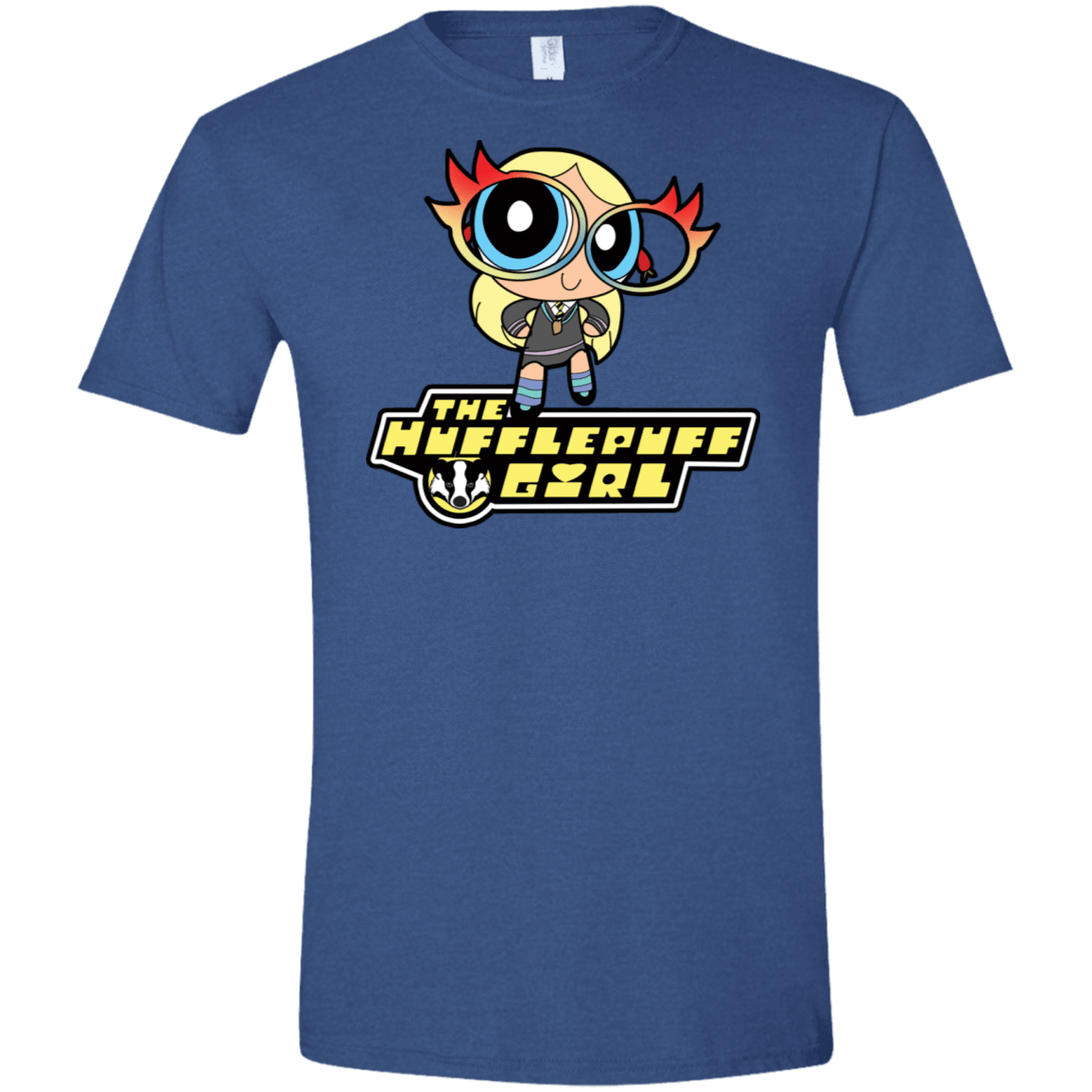 T-Shirts Heather Royal / X-Small Hufflepuff Girl Men's Semi-Fitted Softstyle