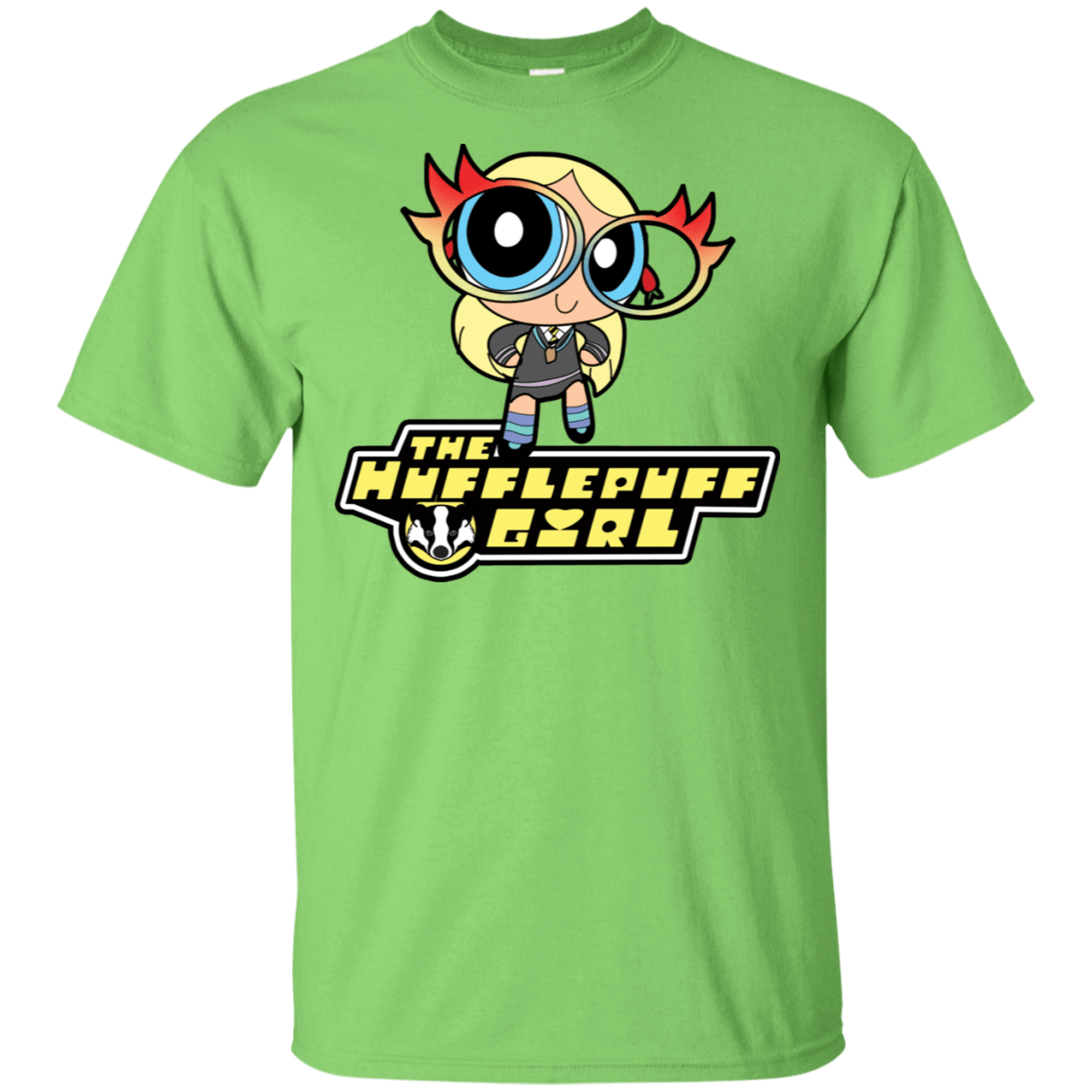 T-Shirts Lime / S Hufflepuff Girl T-Shirt