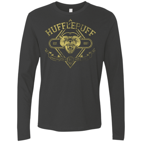 T-Shirts Heavy Metal / Small HUFFLEPUFF Men's Premium Long Sleeve