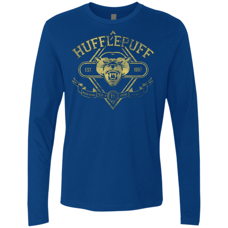 T-Shirts Royal / Small HUFFLEPUFF Men's Premium Long Sleeve