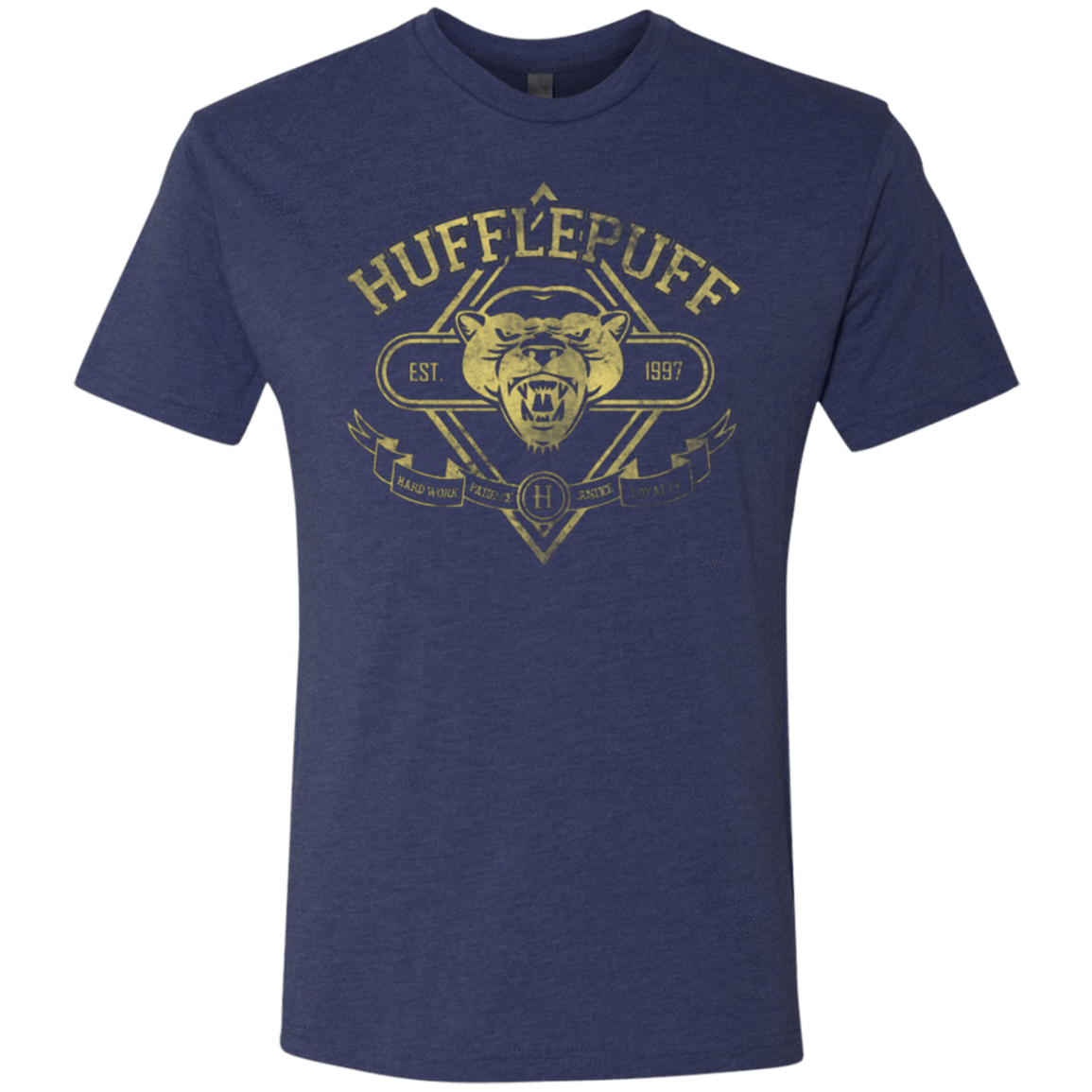 T-Shirts Vintage Navy / Small HUFFLEPUFF Men's Triblend T-Shirt