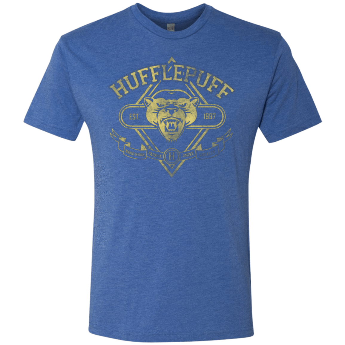 T-Shirts Vintage Royal / Small HUFFLEPUFF Men's Triblend T-Shirt