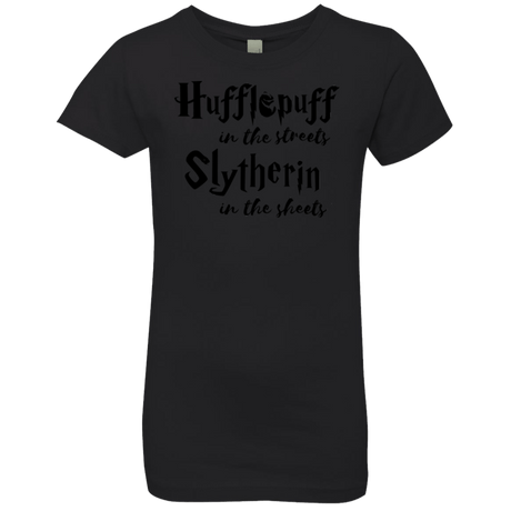 T-Shirts Black / YXS Hufflepuff Streets Girls Premium T-Shirt