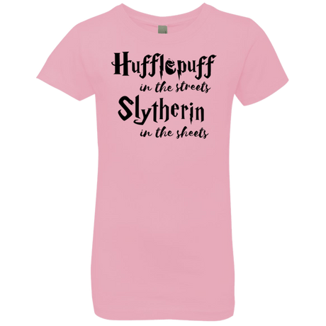 T-Shirts Light Pink / YXS Hufflepuff Streets Girls Premium T-Shirt