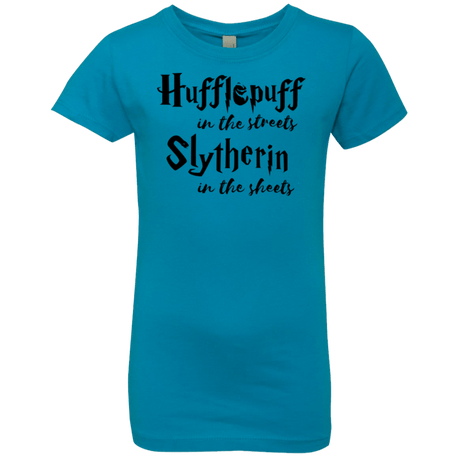 T-Shirts Turquoise / YXS Hufflepuff Streets Girls Premium T-Shirt