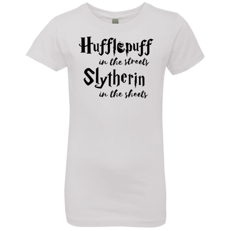 T-Shirts White / YXS Hufflepuff Streets Girls Premium T-Shirt