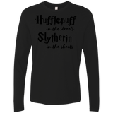 T-Shirts Black / Small Hufflepuff Streets Men's Premium Long Sleeve
