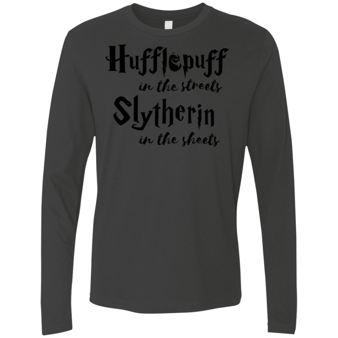 T-Shirts Heavy Metal / Small Hufflepuff Streets Men's Premium Long Sleeve