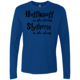 T-Shirts Royal / Small Hufflepuff Streets Men's Premium Long Sleeve