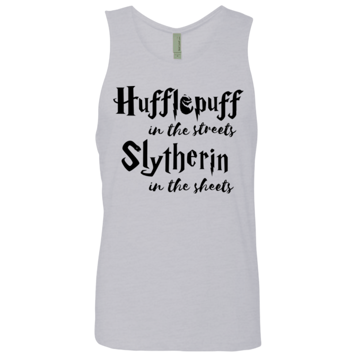 T-Shirts Heather Grey / Small Hufflepuff Streets Men's Premium Tank Top