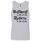 T-Shirts Heather Grey / Small Hufflepuff Streets Men's Premium Tank Top