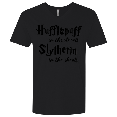 T-Shirts Black / X-Small Hufflepuff Streets Men's Premium V-Neck