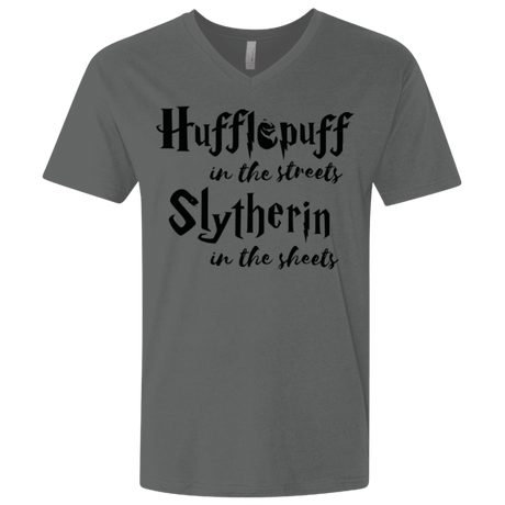 T-Shirts Heavy Metal / X-Small Hufflepuff Streets Men's Premium V-Neck