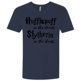 T-Shirts Midnight Navy / X-Small Hufflepuff Streets Men's Premium V-Neck