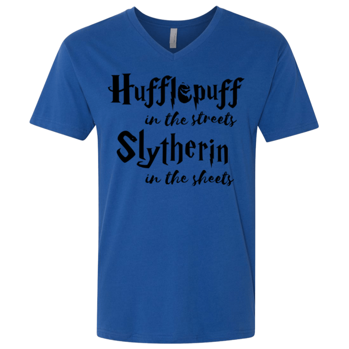 T-Shirts Royal / X-Small Hufflepuff Streets Men's Premium V-Neck