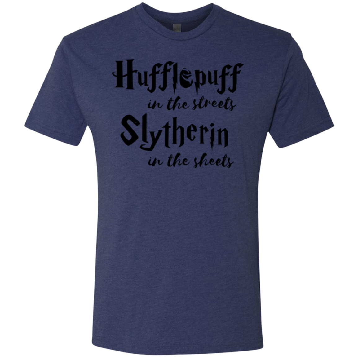 T-Shirts Vintage Navy / Small Hufflepuff Streets Men's Triblend T-Shirt