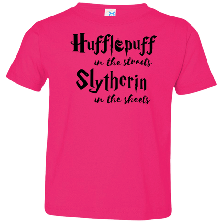 T-Shirts Hot Pink / 2T Hufflepuff Streets Toddler Premium T-Shirt