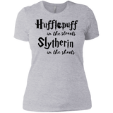 T-Shirts Heather Grey / X-Small Hufflepuff Streets Women's Premium T-Shirt