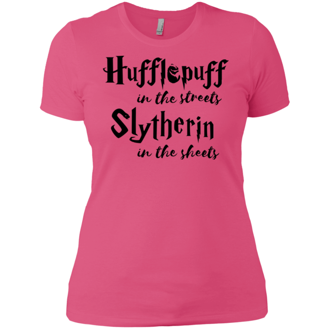 T-Shirts Hot Pink / X-Small Hufflepuff Streets Women's Premium T-Shirt