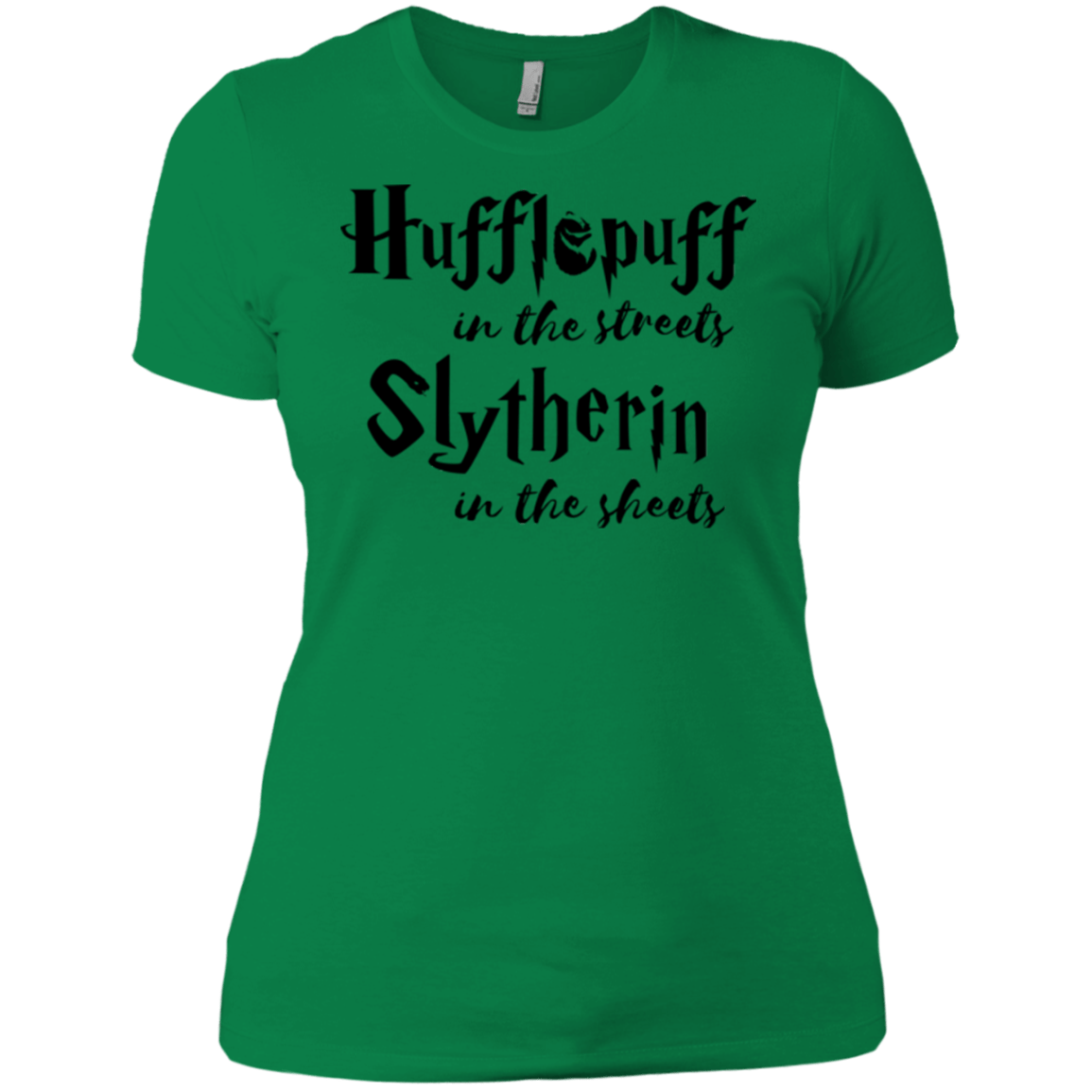 T-Shirts Kelly Green / X-Small Hufflepuff Streets Women's Premium T-Shirt