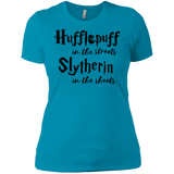 T-Shirts Turquoise / X-Small Hufflepuff Streets Women's Premium T-Shirt