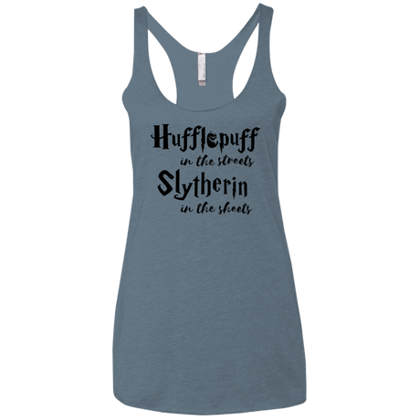 T-Shirts Indigo / X-Small Hufflepuff Streets Women's Triblend Racerback Tank