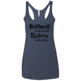 T-Shirts Vintage Navy / X-Small Hufflepuff Streets Women's Triblend Racerback Tank