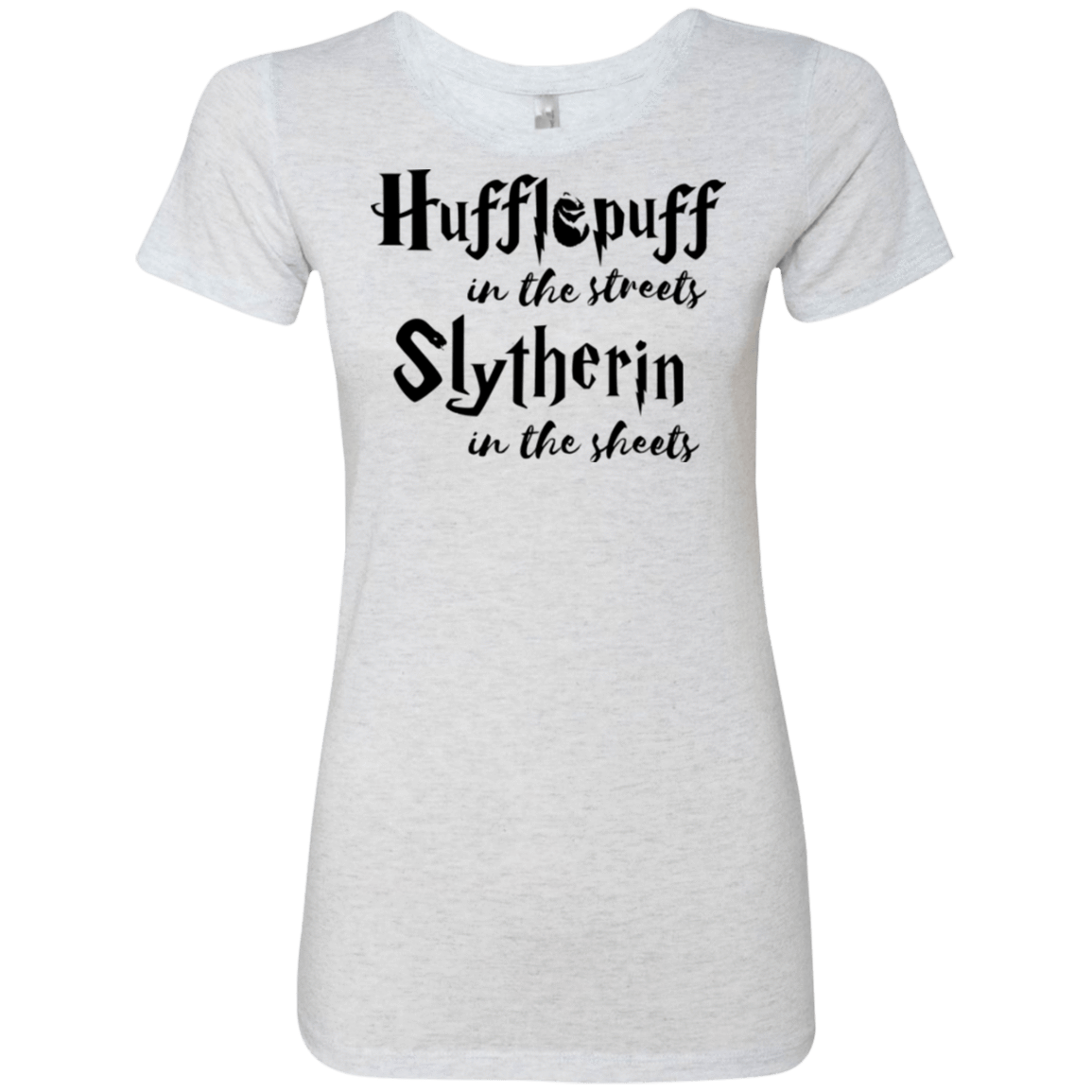 T-Shirts Heather White / Small Hufflepuff Streets Women's Triblend T-Shirt