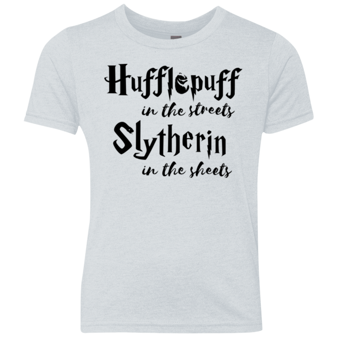 T-Shirts Heather White / YXS Hufflepuff Streets Youth Triblend T-Shirt