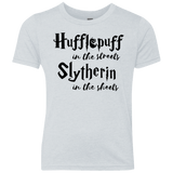 T-Shirts Heather White / YXS Hufflepuff Streets Youth Triblend T-Shirt