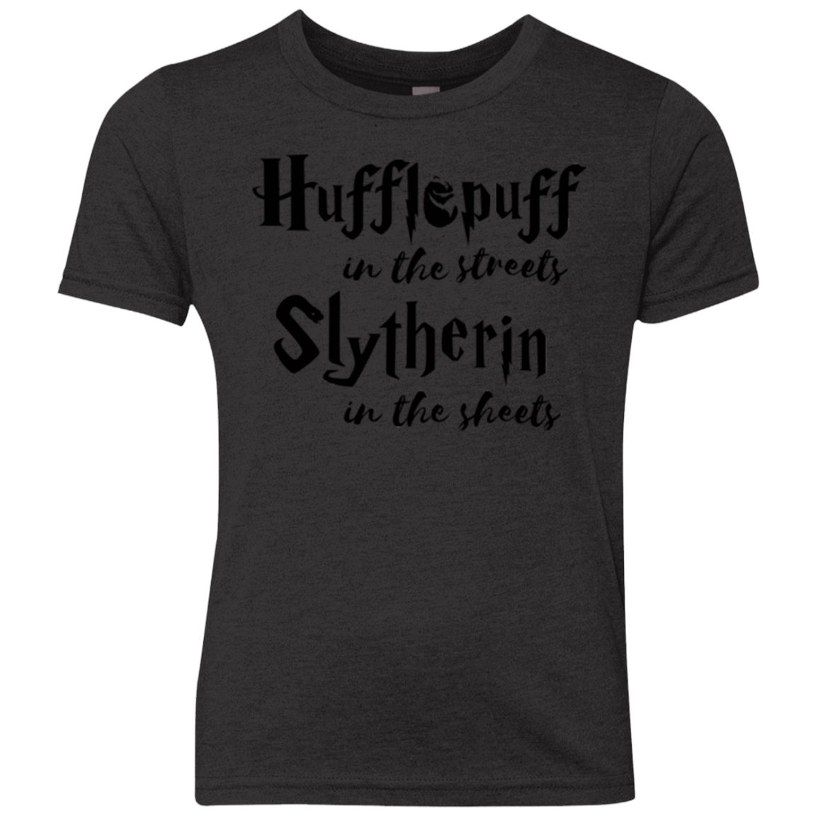 T-Shirts Vintage Black / YXS Hufflepuff Streets Youth Triblend T-Shirt