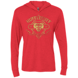 T-Shirts Vintage Red / X-Small HUFFLEPUFF Triblend Long Sleeve Hoodie Tee