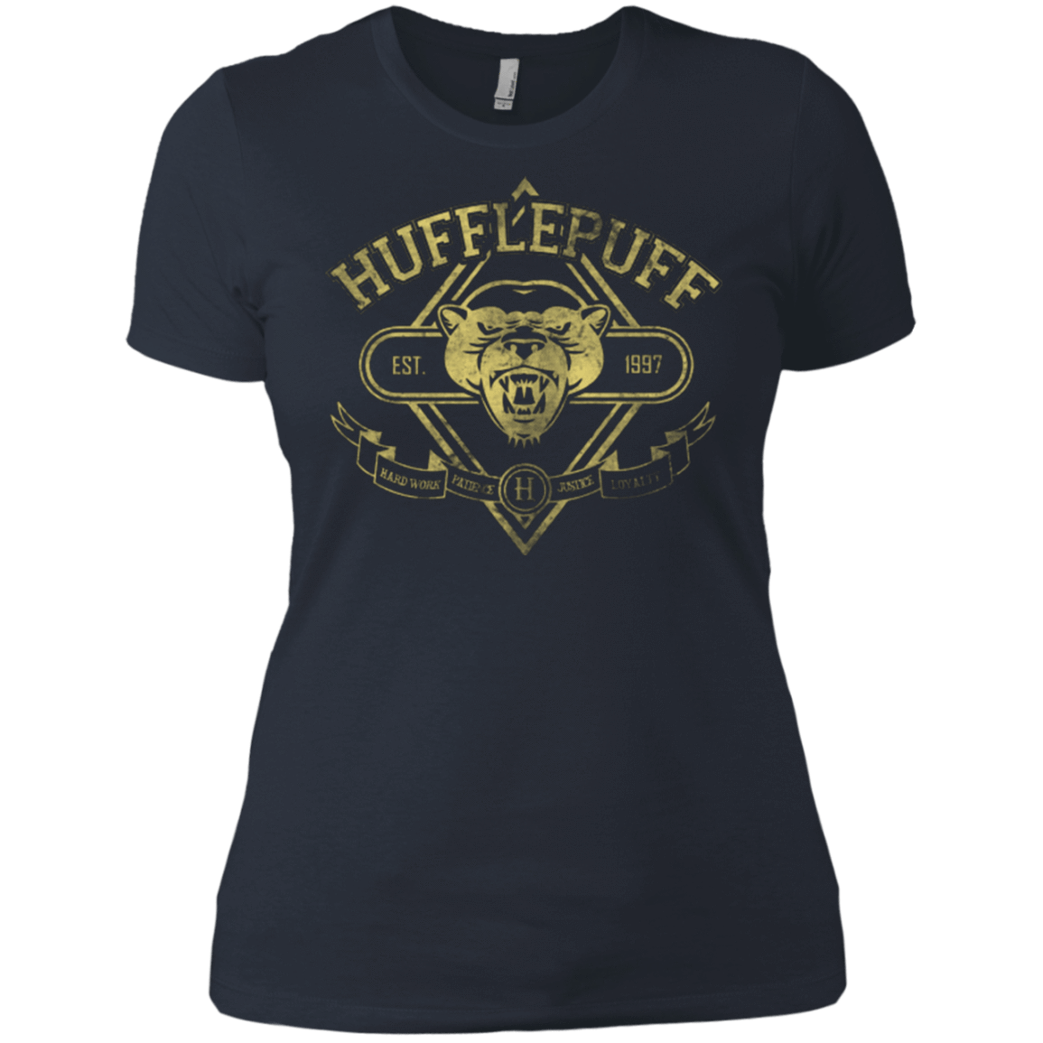 T-Shirts Indigo / X-Small HUFFLEPUFF Women's Premium T-Shirt