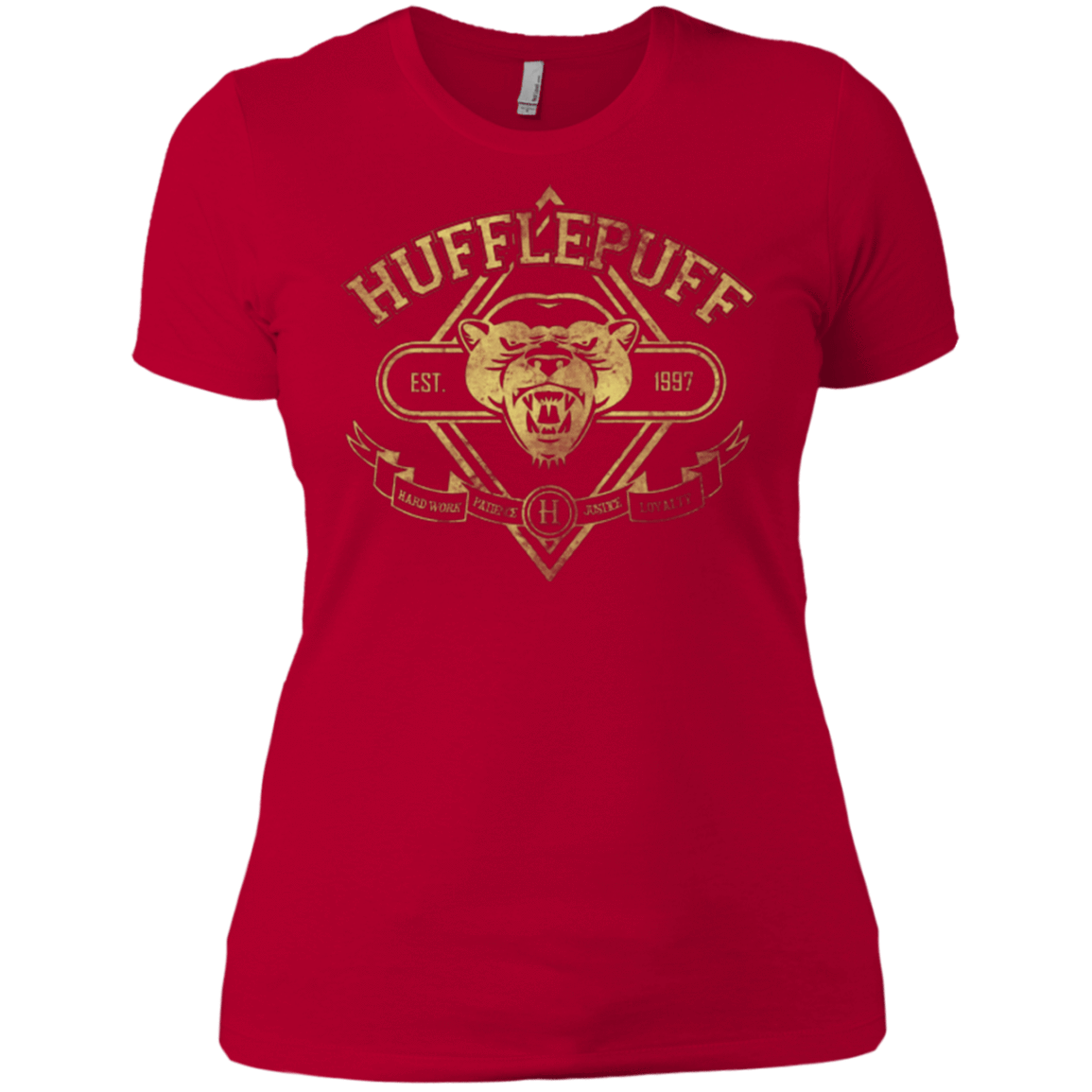 T-Shirts Red / X-Small HUFFLEPUFF Women's Premium T-Shirt