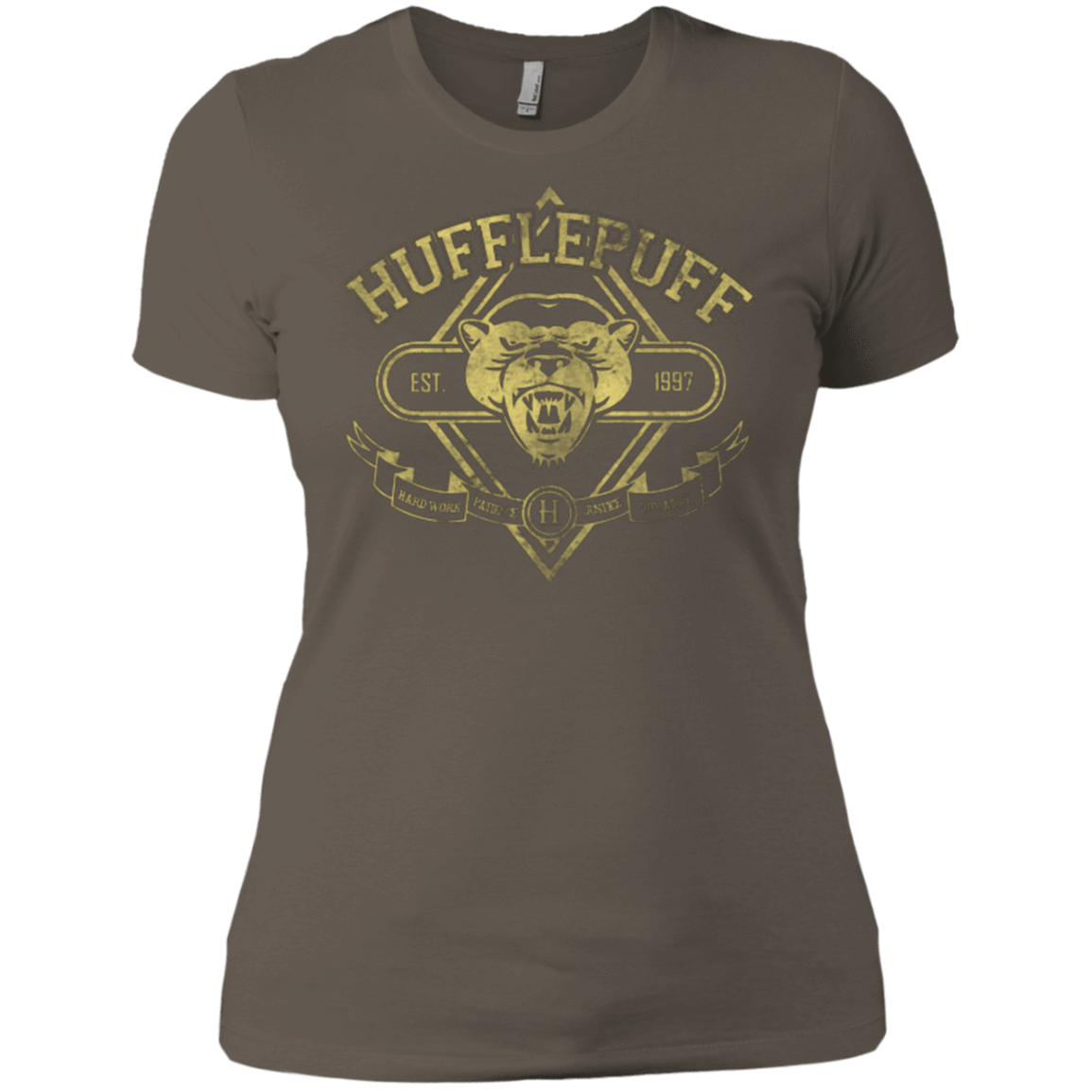 T-Shirts Warm Grey / X-Small HUFFLEPUFF Women's Premium T-Shirt